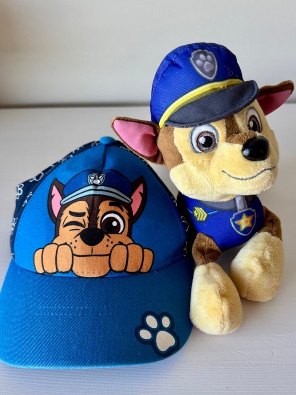Paw Patrol CHASE Plush + Baseball Cap Nickelodeon Animated Adventure